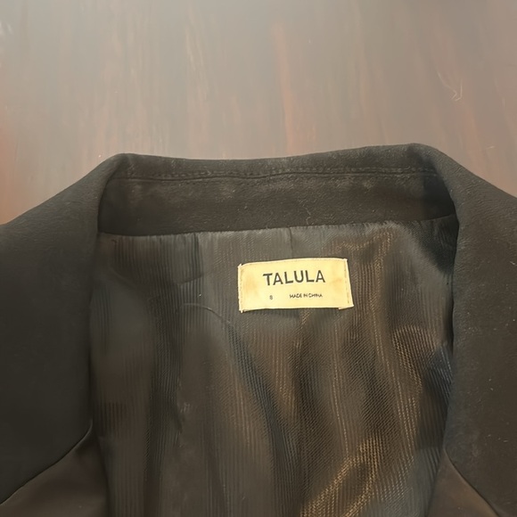 Talula Blazer Tuxedo Style Satin Lapel Black BlazerWomen Size S - Picture 13 of 17